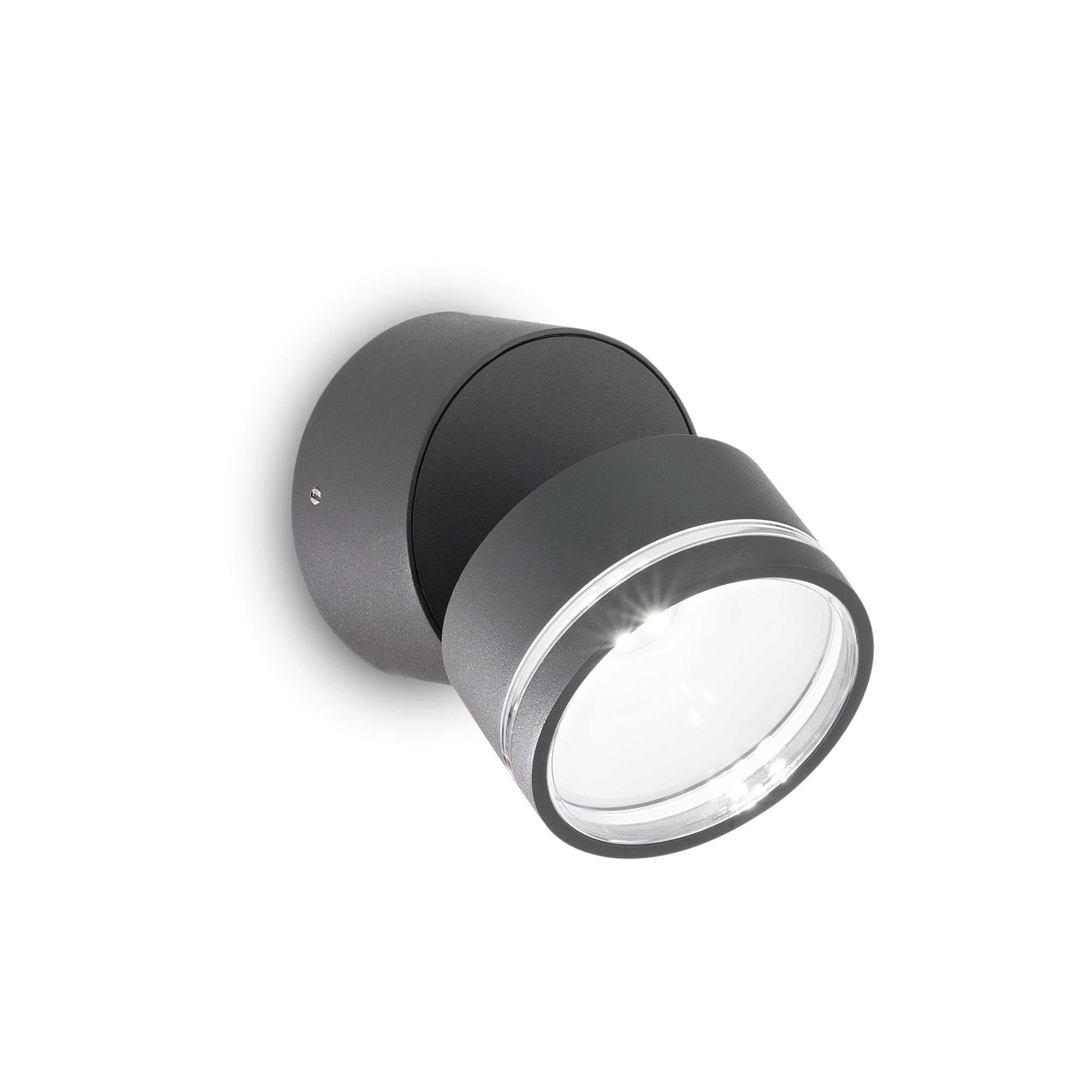 Lampada Da Parete OMEGA AP ROUND ANTRACITE 3000K