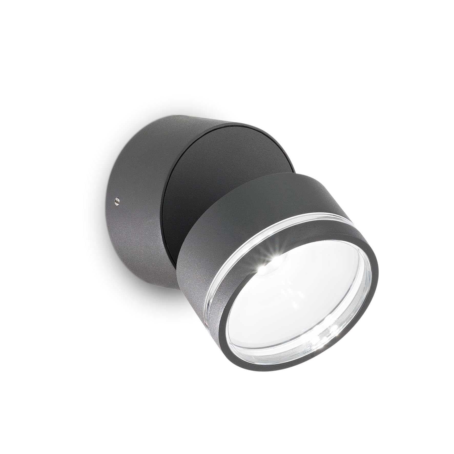Lampada Da Parete OMEGA AP ROUND ANTRACITE 4000K