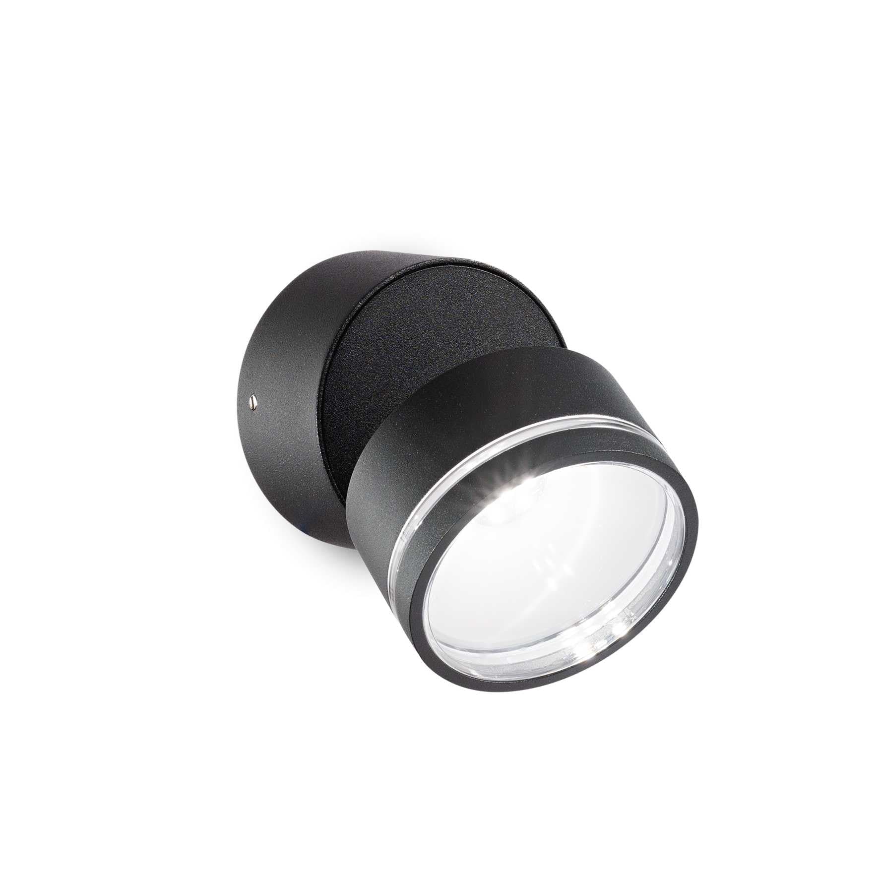 Lampada Da Parete OMEGA AP ROUND NERO 4000K