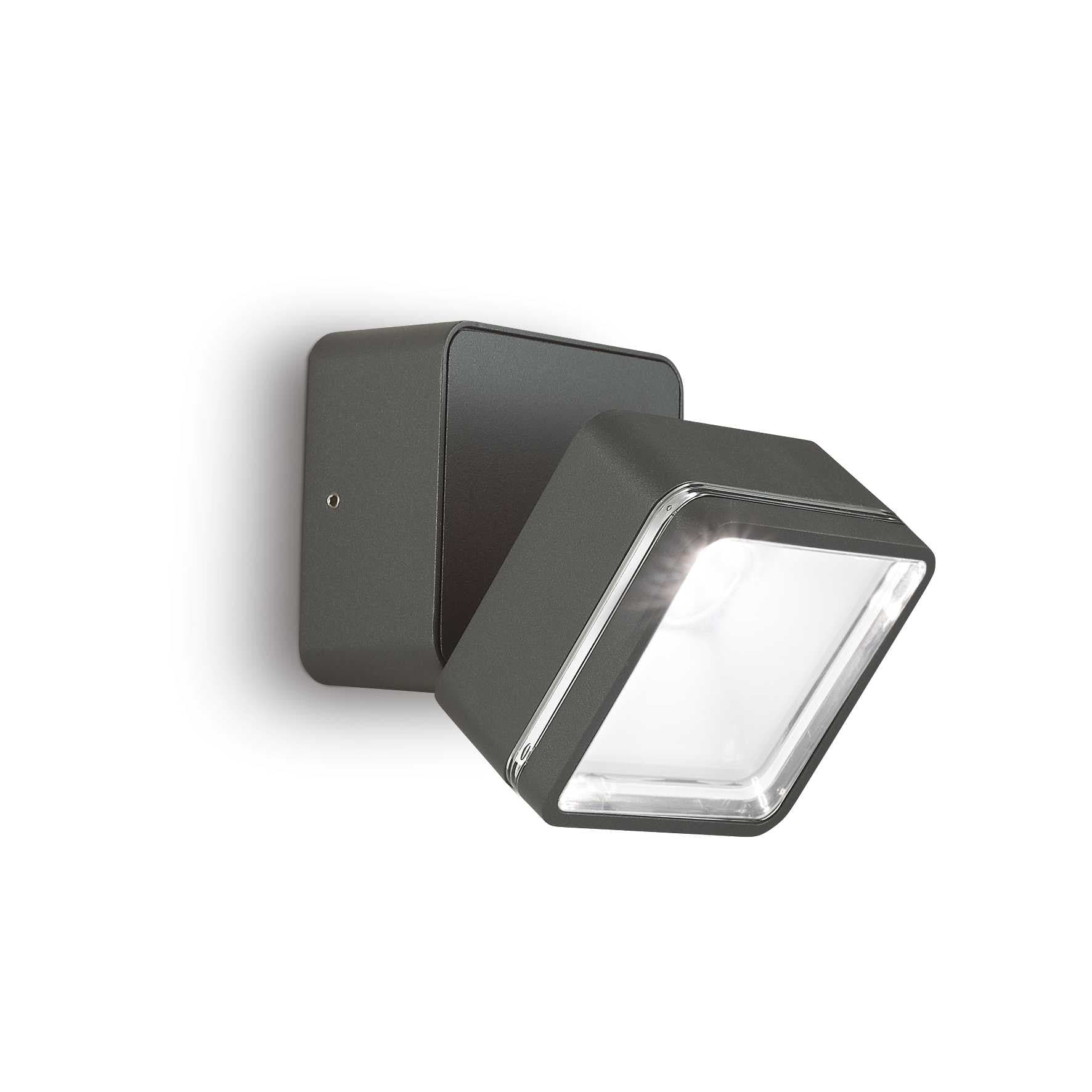 Lampada Da Parete OMEGA AP SQUARE ANTRACITE 4000K in Lampade da parete Led Mall Home - Napoli, commercioVirtuoso.it