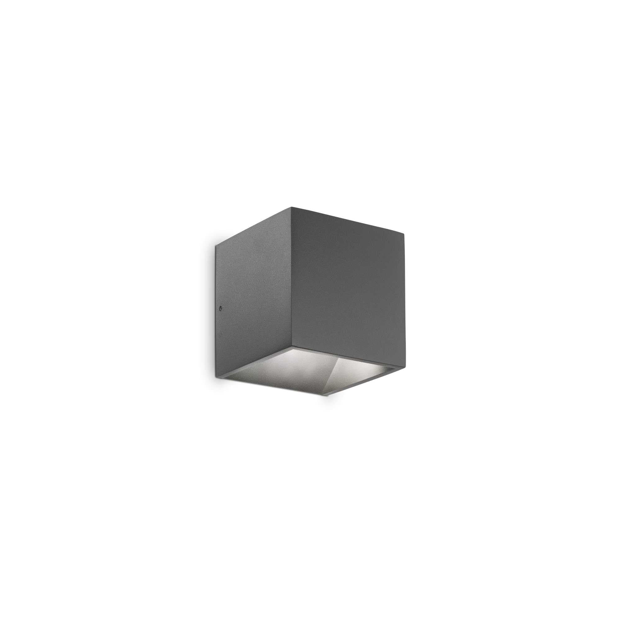 Lampada Da Parete RUBIK AP1 D07 ANTRACITE 3000K