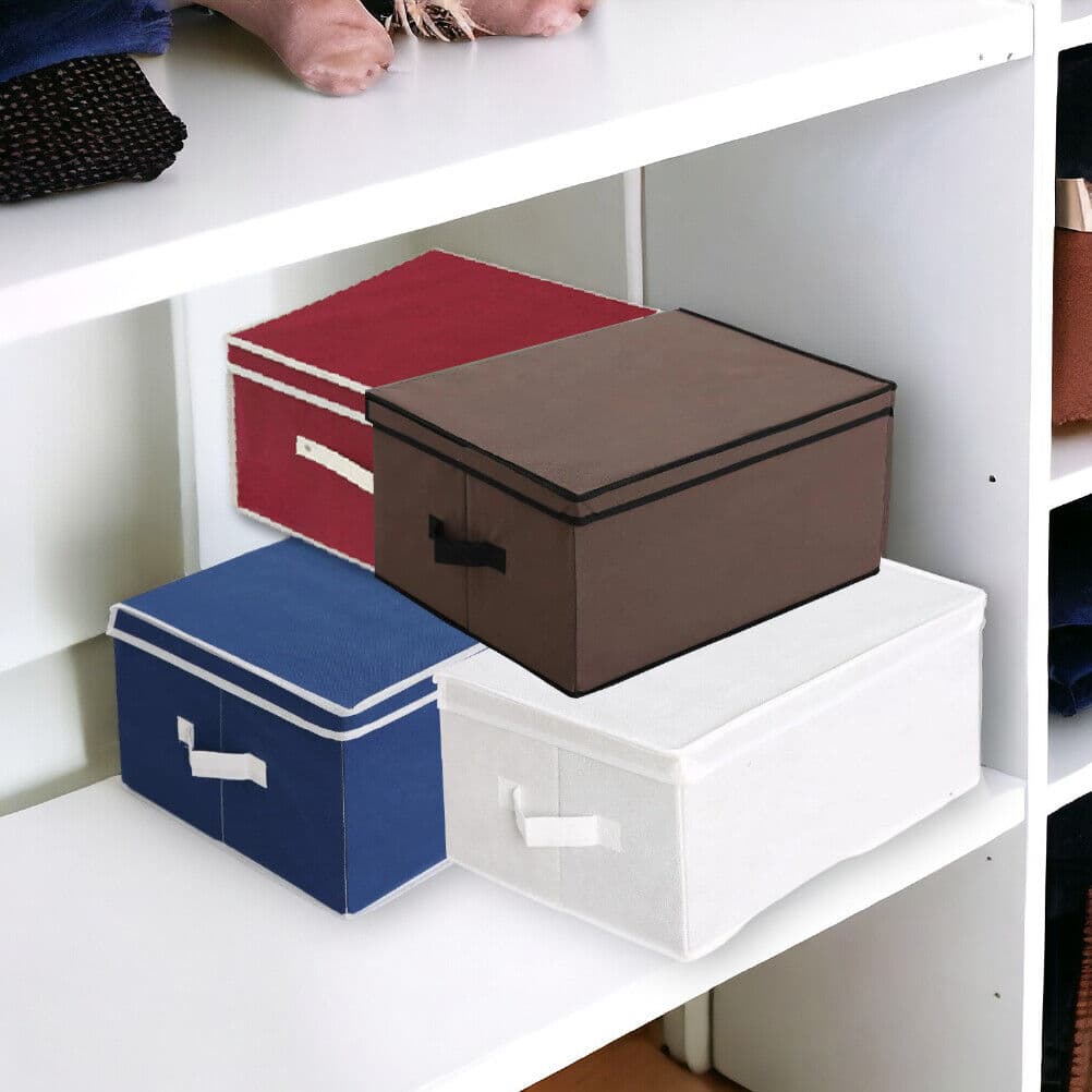 Scatole per il Cambio Stagione KIT 4pz in TNT Salvaspazio Pieghevole 50x40 H25cm in Contenitori sottoletto Danyx - Casoria, commercioVirtuoso.it