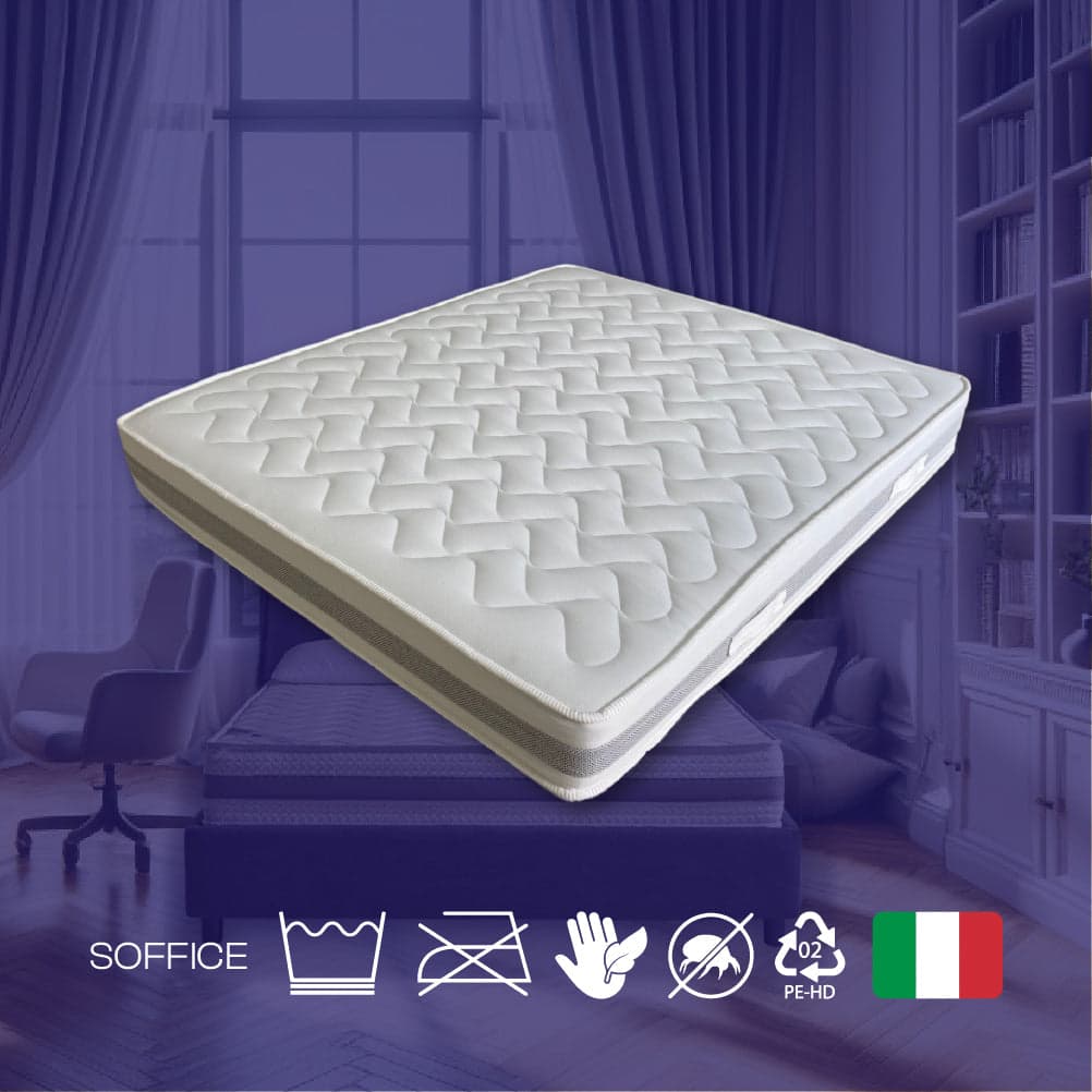 Materasso Memory Foam Antibatterico, Anallergico 2 Strati H22cm 160x190 cm in Materassi Danyx - Casoria, commercioVirtuoso.it