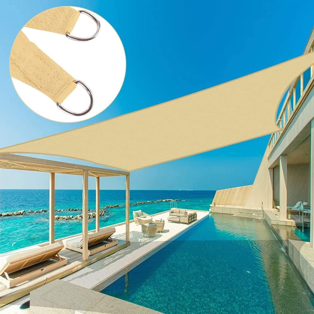 Tenda Ombrellone Antiriflesso, Vela Ombreggiante Anti UV 3 x 3 mt Beige in Vele parasole Danyx - Casoria, commercioVirtuoso.it