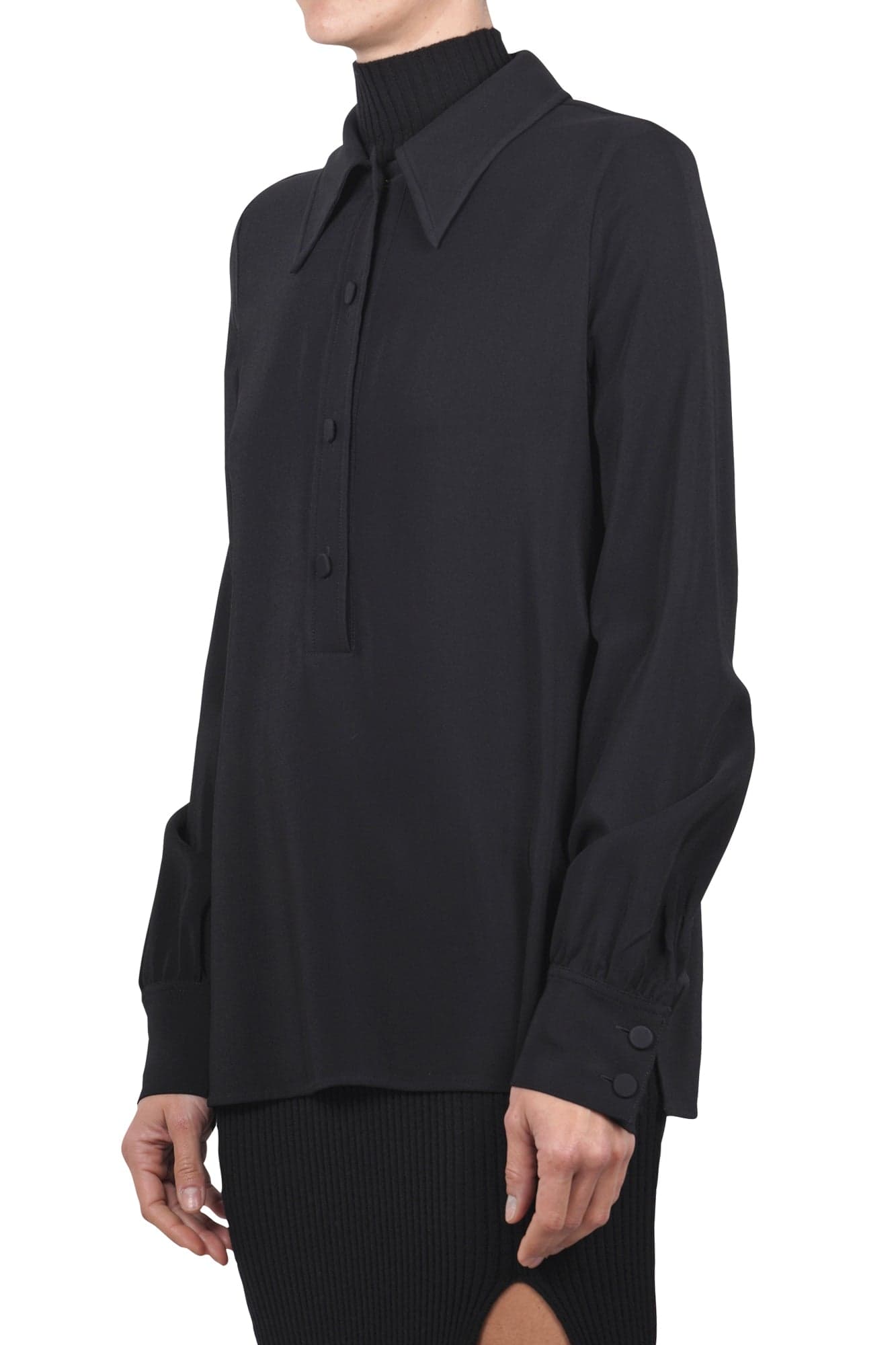 GRIFONI Grifoni - Camicia - 461266 - Nero da donna in Bluse e camicie Drestige - Casamassima, commercioVirtuoso.it