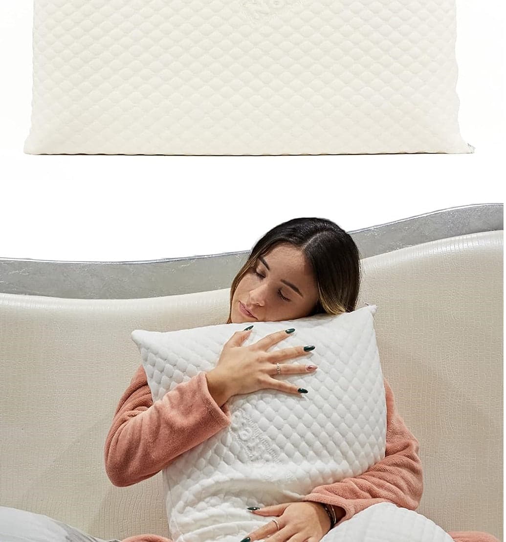 DANYX Cuscino in Fibra Super Soft 70x40 H18cm Federa Sfoderabile Guanciale Letto in Cuscini standard Danyx - Casoria, commercioVirtuoso.it