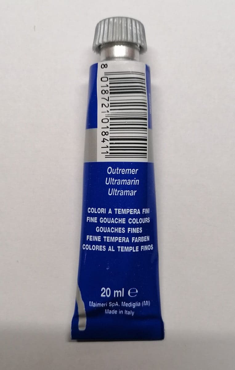 MAIMERI - COLORE A TEMPERA FINE BLU OLTREMARE 20 ML in Colori Stockdoc - Terni, commercioVirtuoso.it