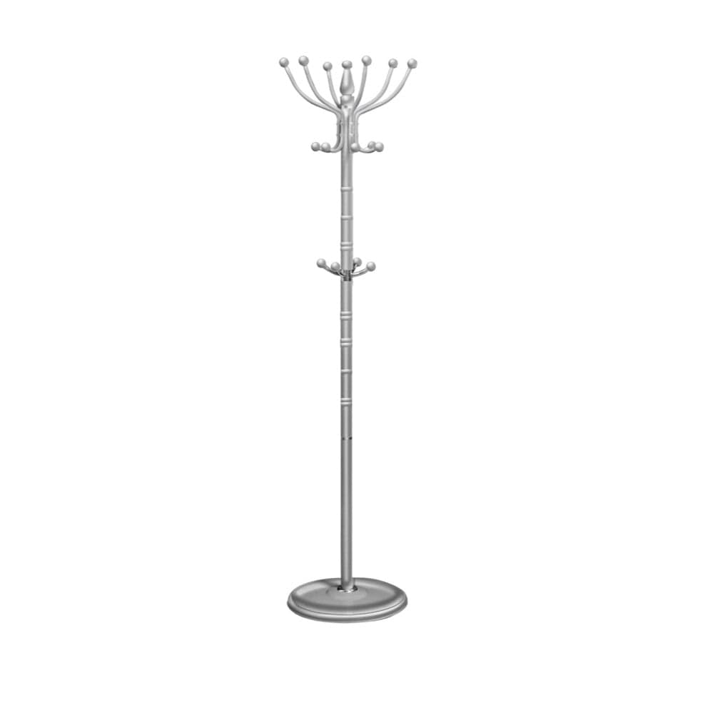 Appendi Abiti Autoportante base rotonda Con 16 Ganci Metallo 36x175 cm (Silver) in Appendiabiti Danyx - Casoria, commercioVirtuoso.it
