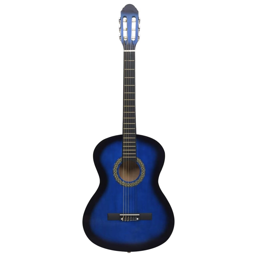 Chitarra Classica per Principianti con Custodia Blu 4/4 39 in Legno di Tiglio in Ukulele Esplodia - Napoli, commercioVirtuoso.it