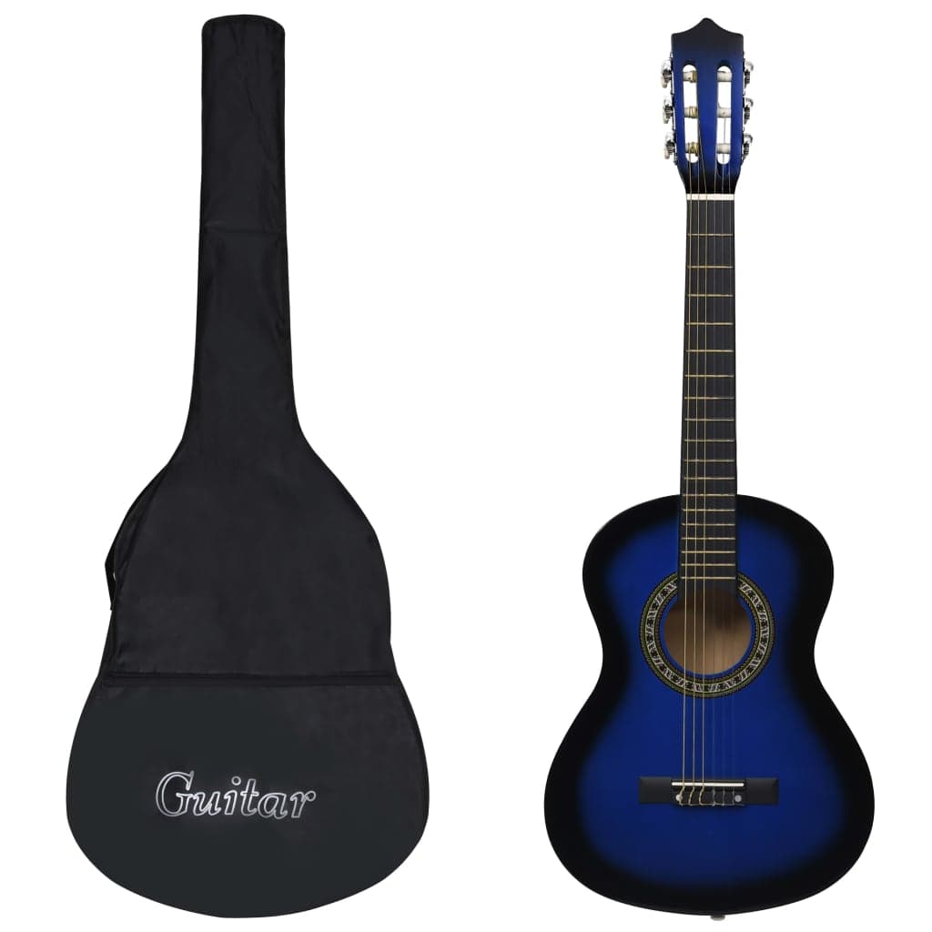 Chitarra Classica Principianti e Bambini e Custodia Blu 1/2 34 in Legno di Tiglio in Chitarre e strumenti a corda Esplodia - Napoli, commercioVirtuoso.it