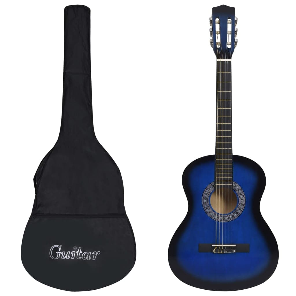 Chitarra Classica per Principianti con Custodia Blu 3/4 36 in Legno di Tiglio in Chitarre e strumenti a corda Esplodia - Napoli, commercioVirtuoso.it