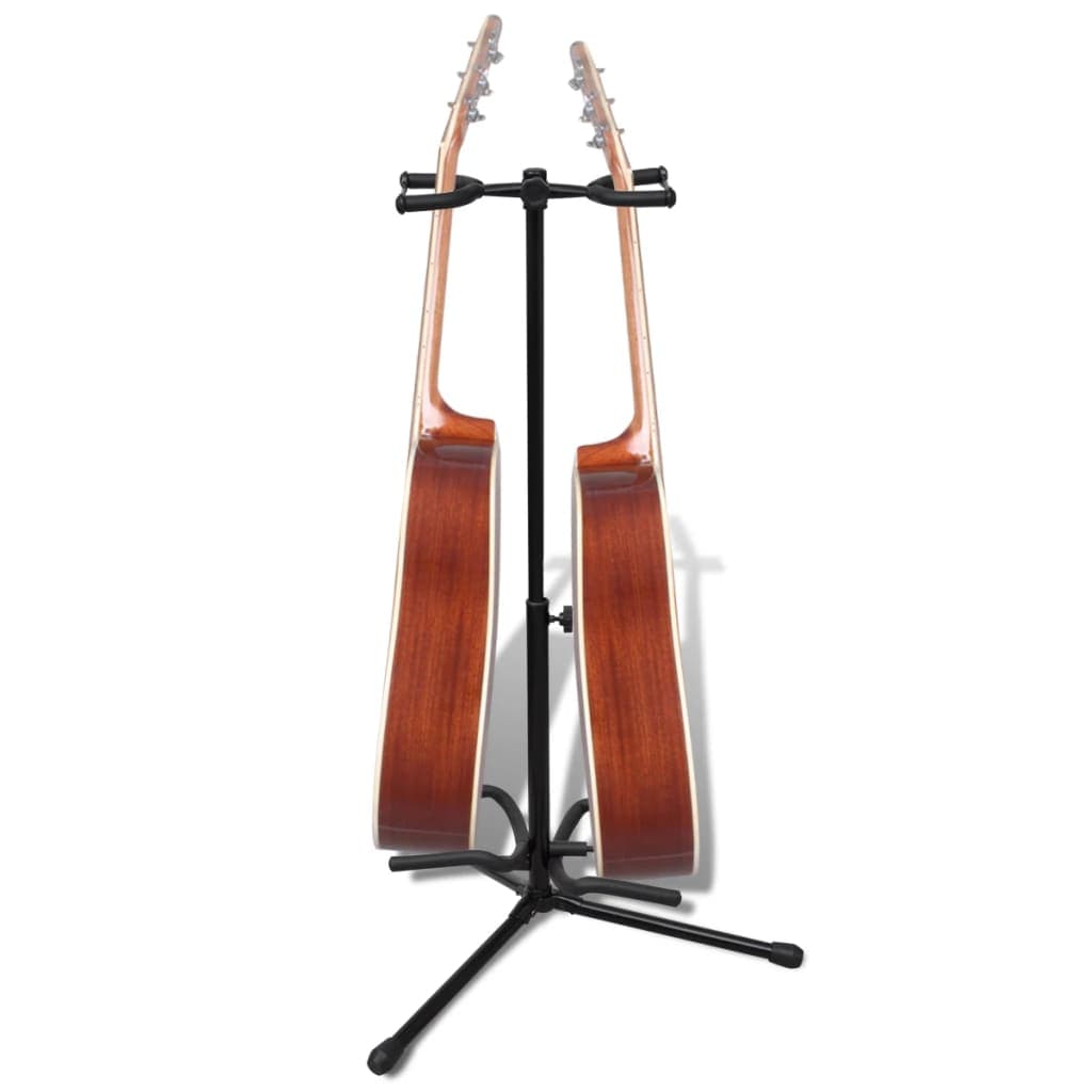 Doppio Supporto per Chitarra Regolabile e Pieghevole Postazione da Terra Nero in Supporti e reggi chitarra Esplodia - Napoli, commercioVirtuoso.it