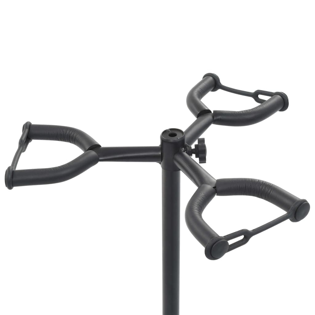 Supporto Porta 3 Chitarre Rastrelliera in Acciaio Nero Altezza fino a 102 cm in Supporti e reggi chitarra Esplodia - Napoli, commercioVirtuoso.it