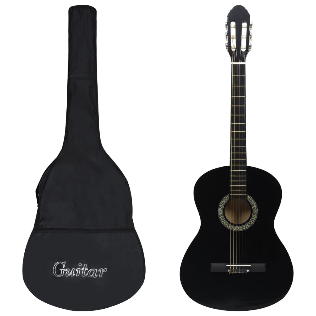 Chitarra Classica con 12 Pezzi Accessori per Principianti Nera 4/4 39 in Legno in Supporti e reggi chitarra Esplodia - Napoli, commercioVirtuoso.it