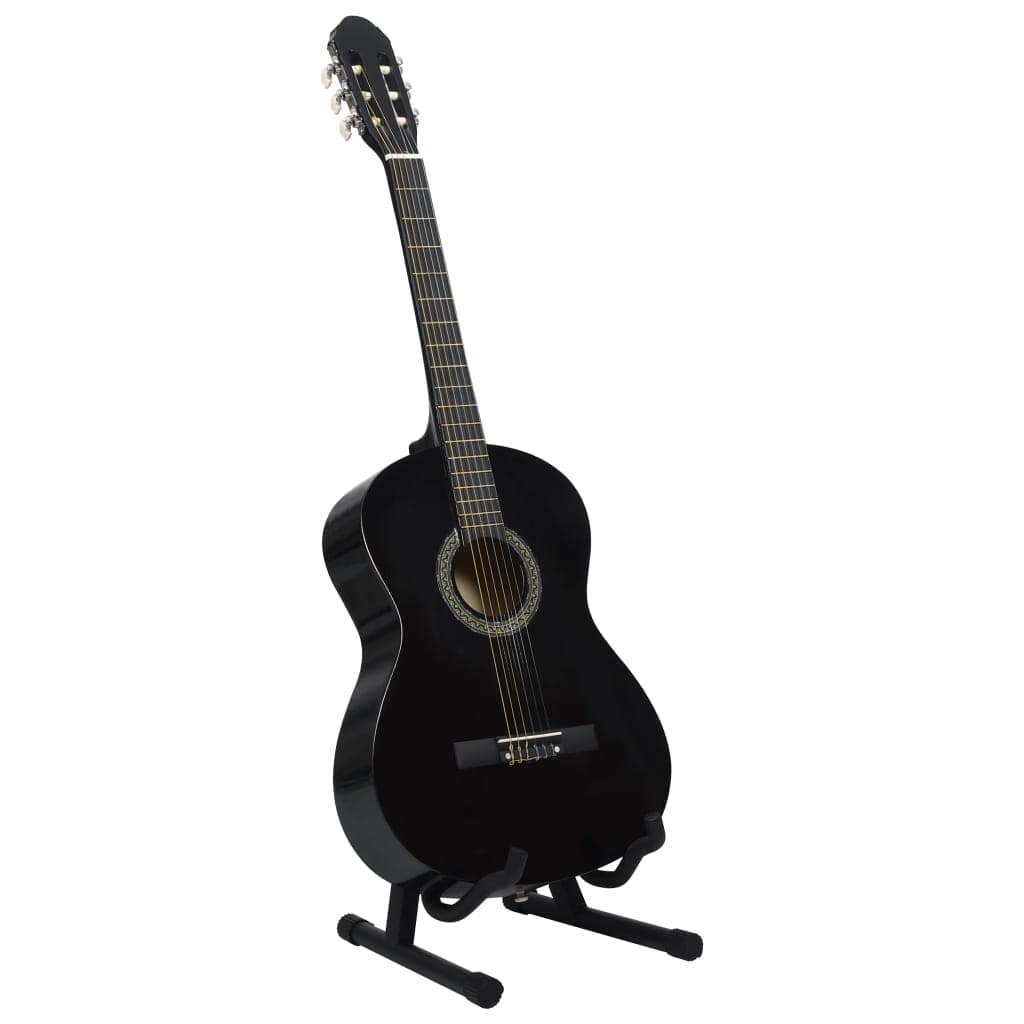Chitarra Classica con 12 Pezzi Accessori per Principianti Nera 4/4 39 in Legno in Supporti e reggi chitarra Esplodia - Napoli, commercioVirtuoso.it