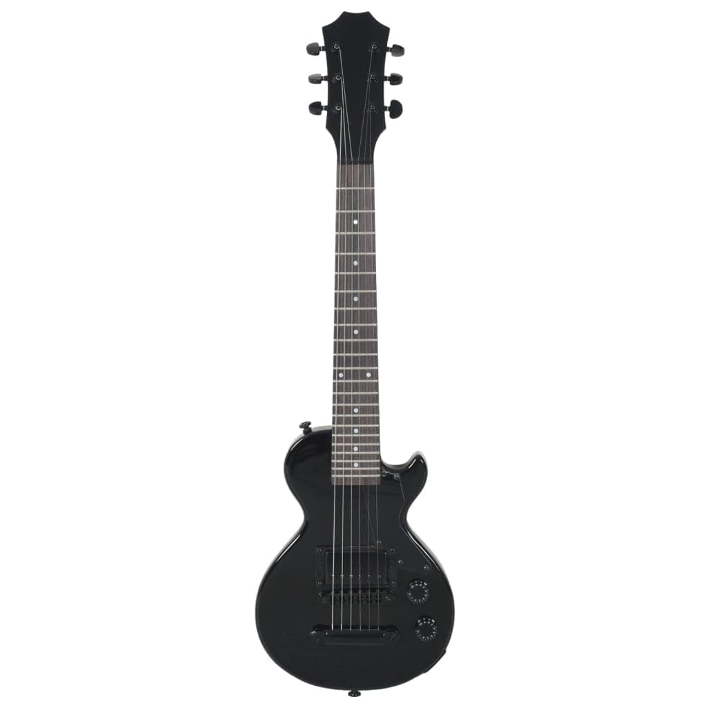 Chitarra Elettrica per Bambini con Custodia e Accessori Nera 3/4 30"