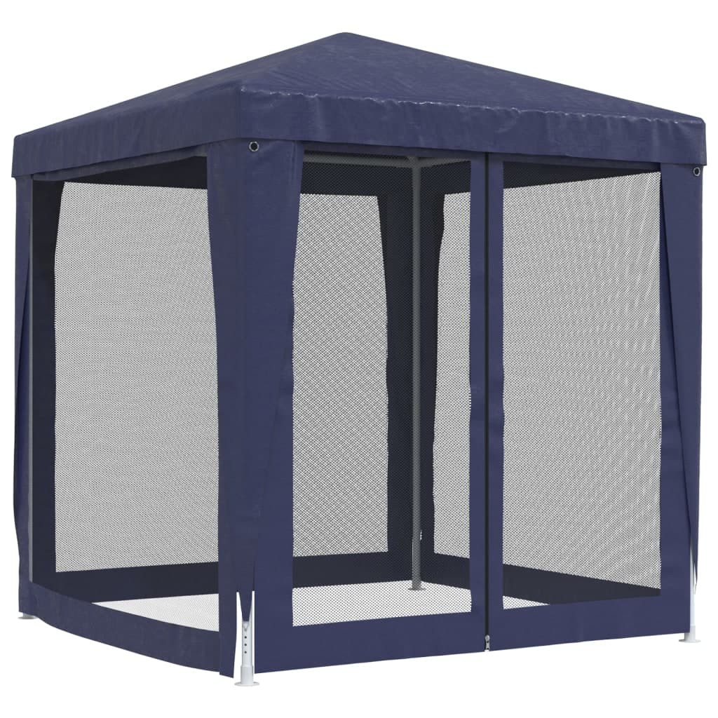 Tenda per Feste con 4 Pareti Laterali in Rete Blu HDPE  2x2 m in Tende per eventi e tendoni Esplodia - Napoli, commercioVirtuoso.it