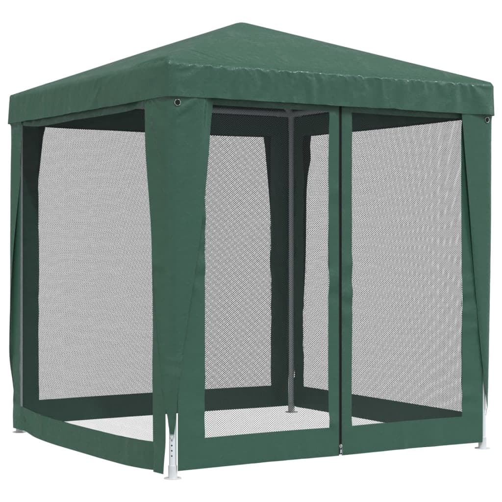 Tenda per Feste con 4 Pareti Laterali in Rete Verde HDPE Telaio in Ferro 2x2 m in Tende per eventi e tendoni Esplodia - Napoli, commercioVirtuoso.it