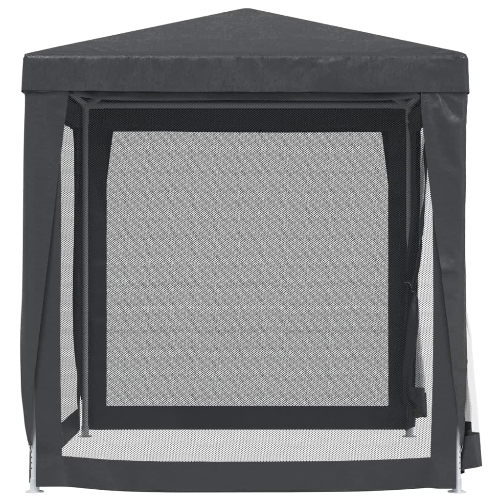 Tenda per Feste con 4 Pareti in Rete Antracite in HDPE Telaio in Ferro 2x2 m in Gazebo Esplodia - Napoli, commercioVirtuoso.it