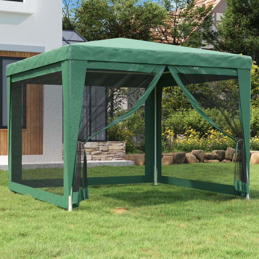 Tenda per Feste con 4 Pareti Laterali in Rete Verde HDPE Resistente ai Raggi UV in Tende per eventi e tendoni Esplodia - Napoli, commercioVirtuoso.it