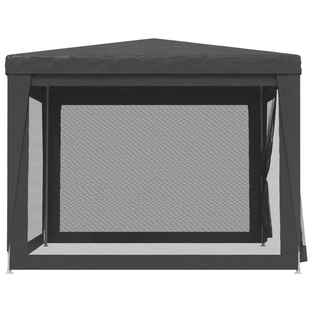 Tenda per Feste con 4 Pareti in Rete Antracite in HDPE Telaio in Ferro 3x3 m 2 m in Gazebo Esplodia - Napoli, commercioVirtuoso.it