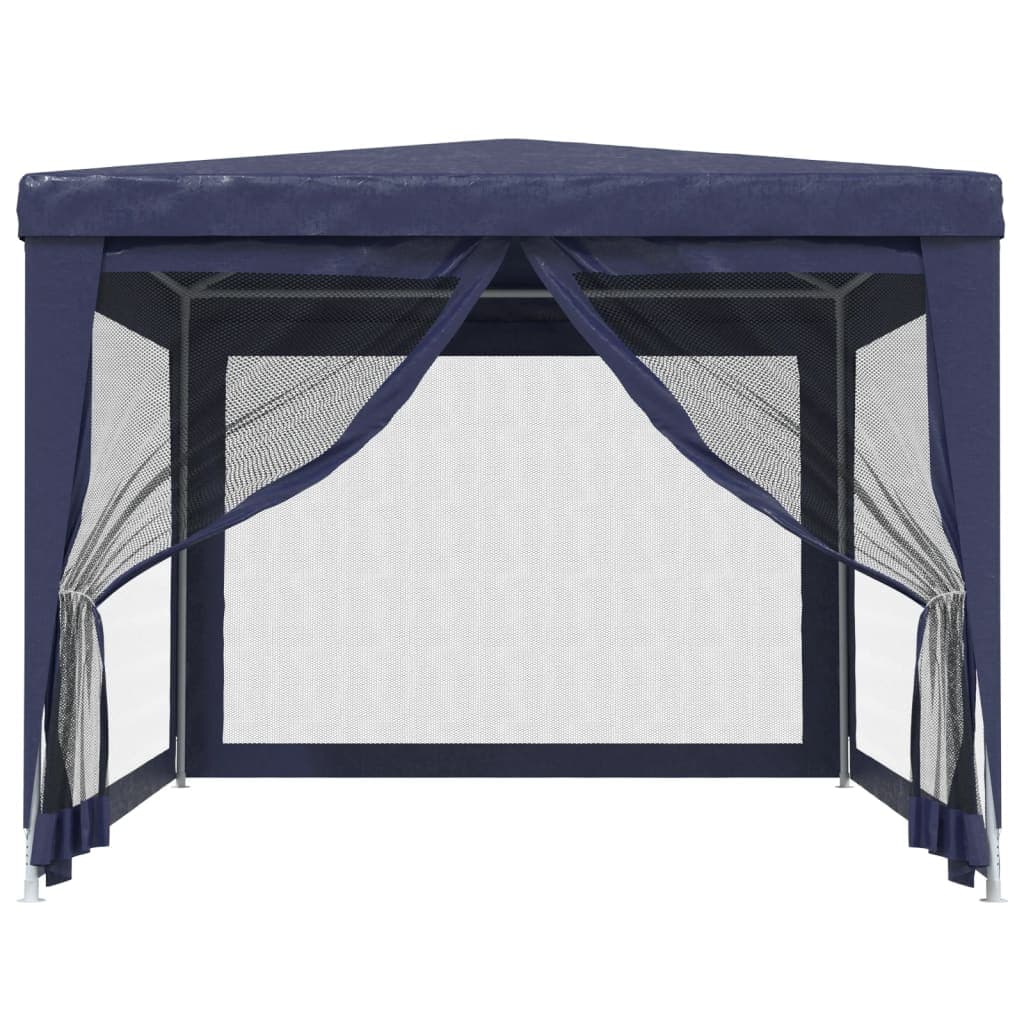 Tenda per Feste con 4 Pareti Laterali in Rete Blu HDPE 3x4 m Rivestimento Ferro in Tende per eventi e tendoni Esplodia - Napoli, commercioVirtuoso.it