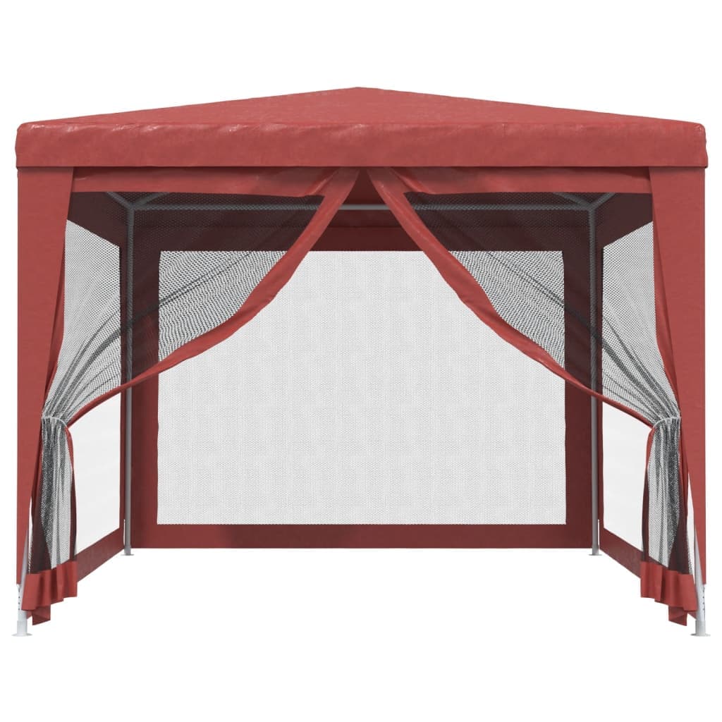 Tenda per Feste con Pareti Laterali in Rete Rossa HDPE Resistente All' acqua in Tende per eventi e tendoni Esplodia - Napoli, commercioVirtuoso.it