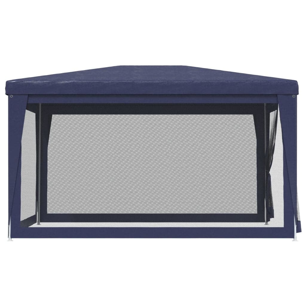Tenda per Feste con 4 Pareti Laterali in Rete Blu HDPE 3x4 m Rivestimento Ferro in Tende per eventi e tendoni Esplodia - Napoli, commercioVirtuoso.it