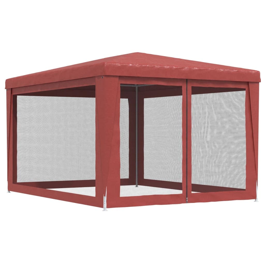 Tenda per Feste con Pareti Laterali in Rete Rossa HDPE Resistente All' acqua in Tende per eventi e tendoni Esplodia - Napoli, commercioVirtuoso.it