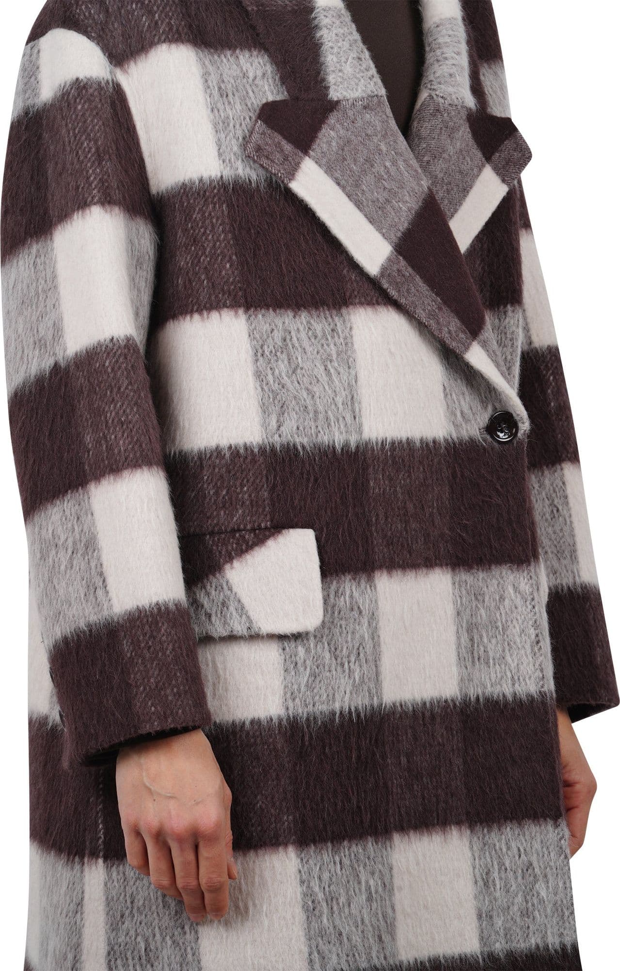 SO ALLURE So Allure - Cappotto - 461544 - Panna/Moro da donna in Cappotti Drestige - Casamassima, commercioVirtuoso.it