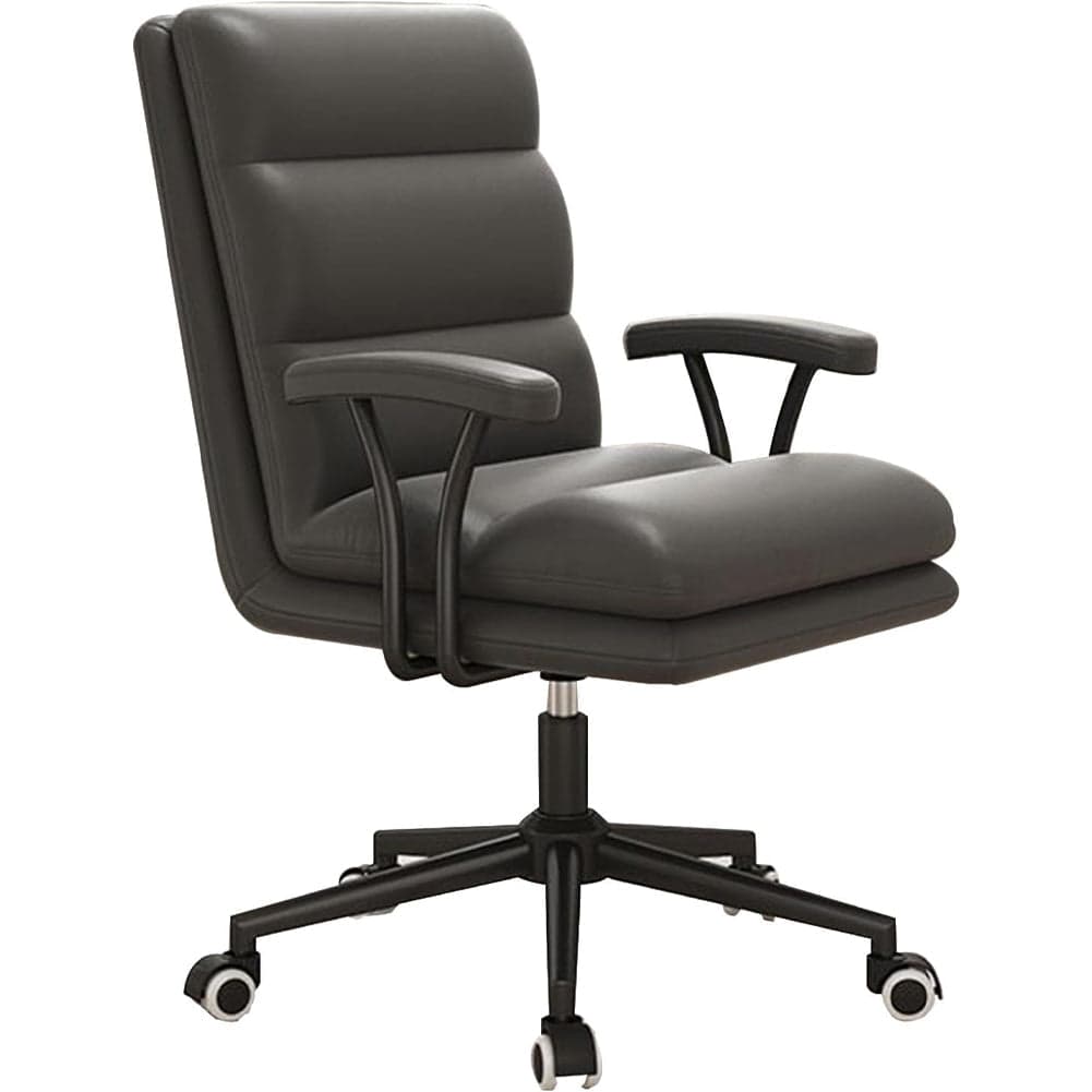 Poltrona da Ufficio Presidenziale Sedia da Scrivania Elegante Grigio Scuro Altezza Regolabile in Sedie da scrivania Danyx - Casoria, commercioVirtuoso.it