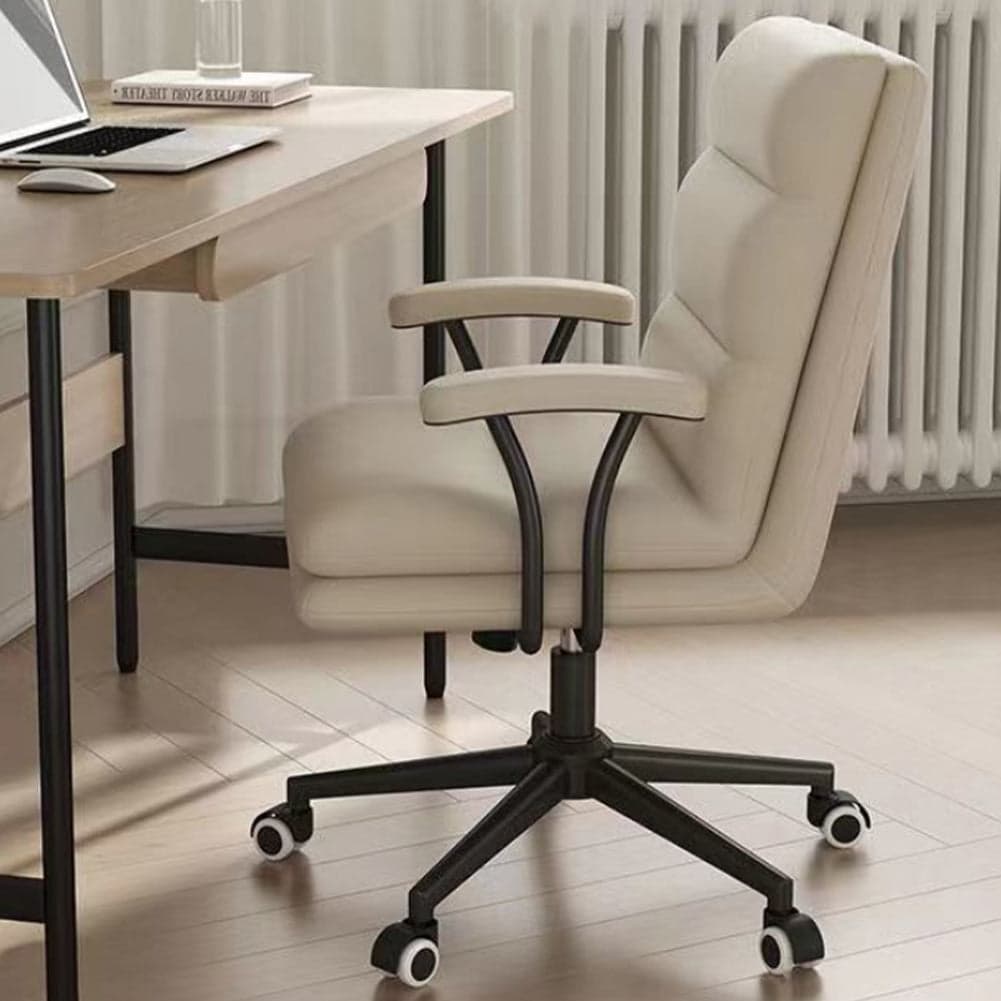 Poltrona da Ufficio Presidenziale Sedia da Scrivania Elegante Beige Altezza Regolabile in Sedie da scrivania Danyx - Casoria, commercioVirtuoso.it