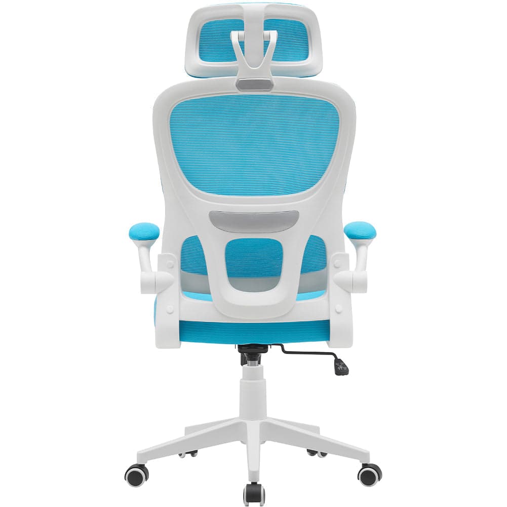 Sedia da Ufficio in Tessuto Antisudore Azzurro e Bianco Poltrona Scrivania in Sedie da scrivania Danyx - Casoria, commercioVirtuoso.it