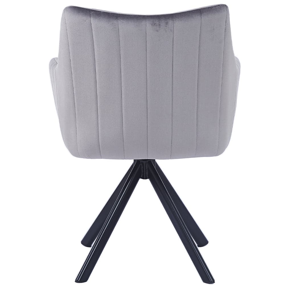 Sedia Girevole Casa Ufficio Ergonomica Poltrona con Rivestimento Velluto Grigio in Sedie da scrivania Danyx - Casoria, commercioVirtuoso.it