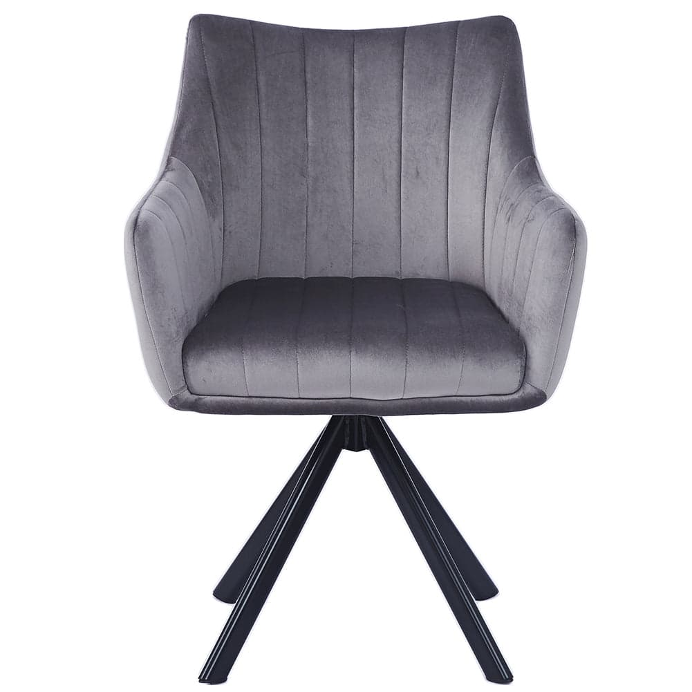 Sedia Girevole Casa Ufficio Ergonomica Poltrona con Rivestimento Velluto Grigio in Sedie da scrivania Danyx - Casoria, commercioVirtuoso.it