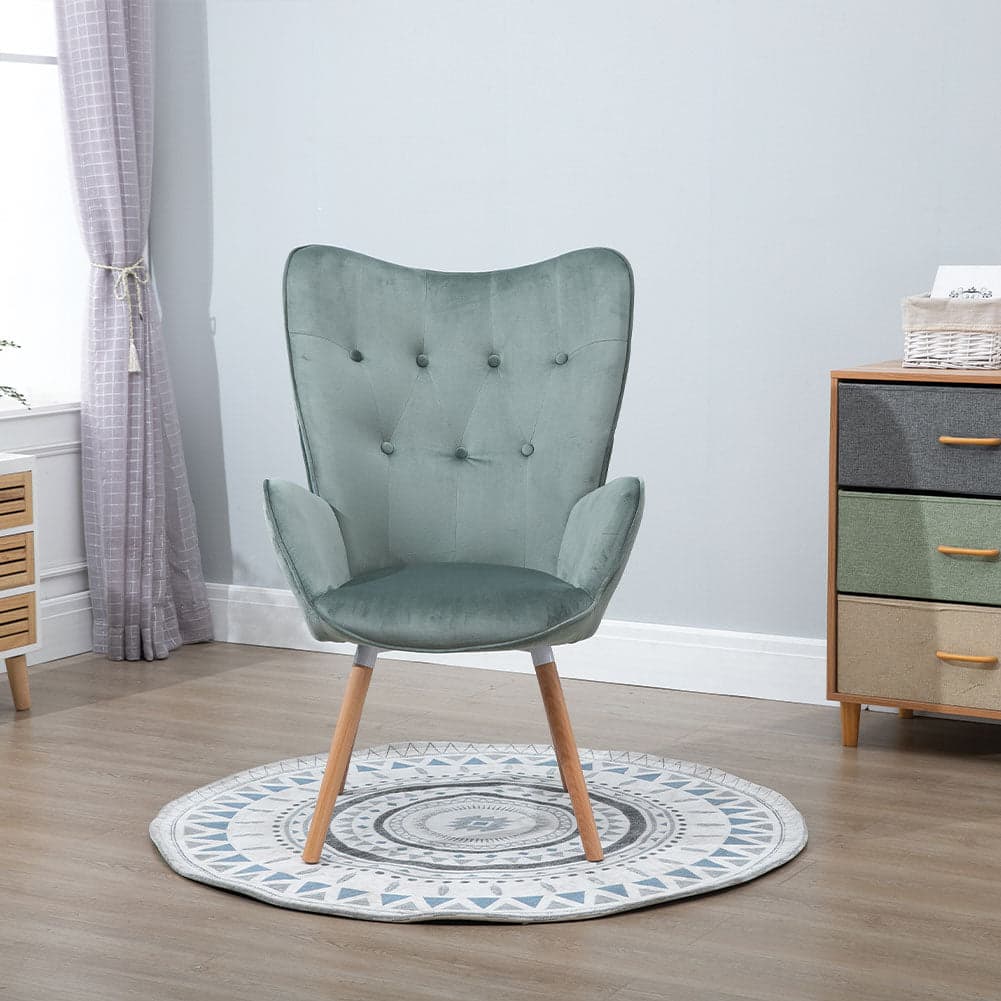 Poltrona Moderna Casa e Ufficio Velluto Verde Schienale Tipo Cester Ergonomica in Sedie da scrivania Danyx - Casoria, commercioVirtuoso.it