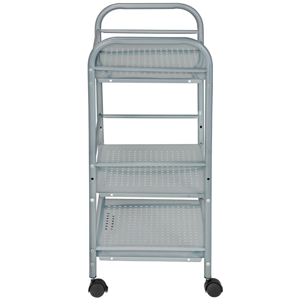 Carrello Multiuso in Metallo Verniciato Grigio Bagno Cucina Parrucchiere Estetista in Carrelli porta oggetti Danyx - Casoria, commercioVirtuoso.it
