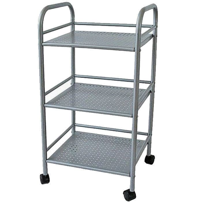 Carrello Multiuso in Metallo Verniciato Grigio Bagno Cucina Parrucchiere Estetista in Carrelli porta oggetti Danyx - Casoria, commercioVirtuoso.it