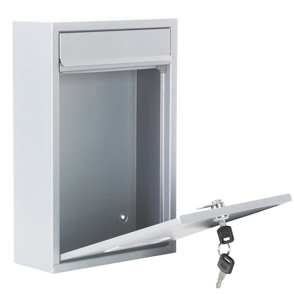 Cassetta Postale in Acciaio Buca per Lettere Interno Esterno Doppia Chiave Bianco in Cassette postali con fissaggio a parete Danyx - Casoria, commercioVirtuoso.it