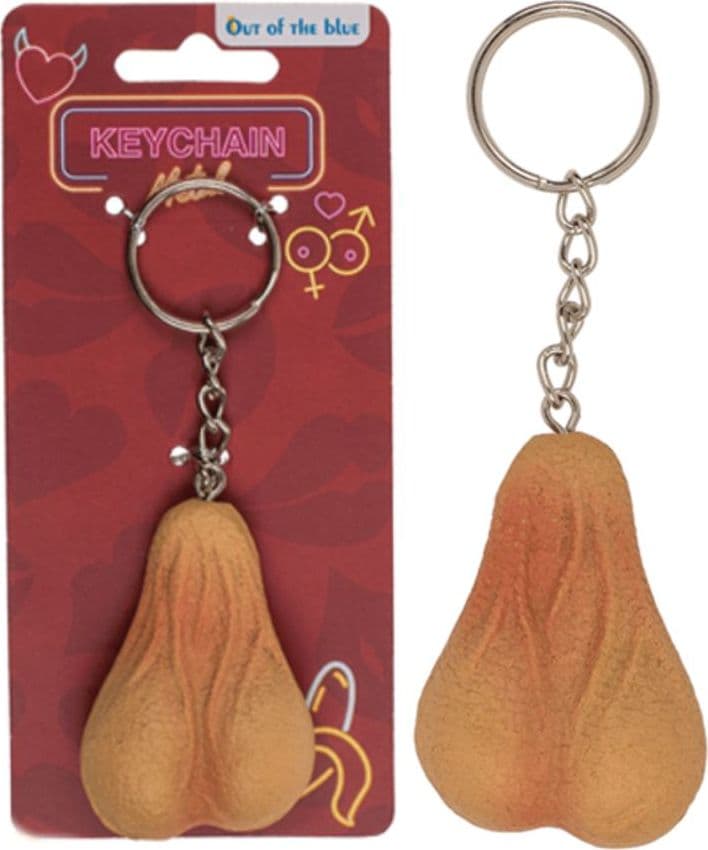 Portachiavi palle testicoli realistici in poliresina rosa carne cm 6 in Donna Kondorama - Martinsicuro, commercioVirtuoso.it