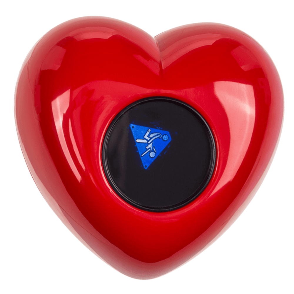 Palla cuore rosso decisionale in plastica con posizioni kamasutra in Giochi da schiacciare Kondorama - Martinsicuro, commercioVirtuoso.it