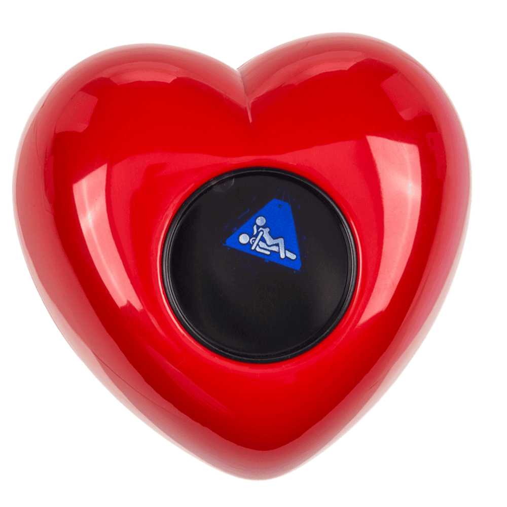 Palla cuore rosso decisionale in plastica con posizioni kamasutra in Giochi da schiacciare Kondorama - Martinsicuro, commercioVirtuoso.it