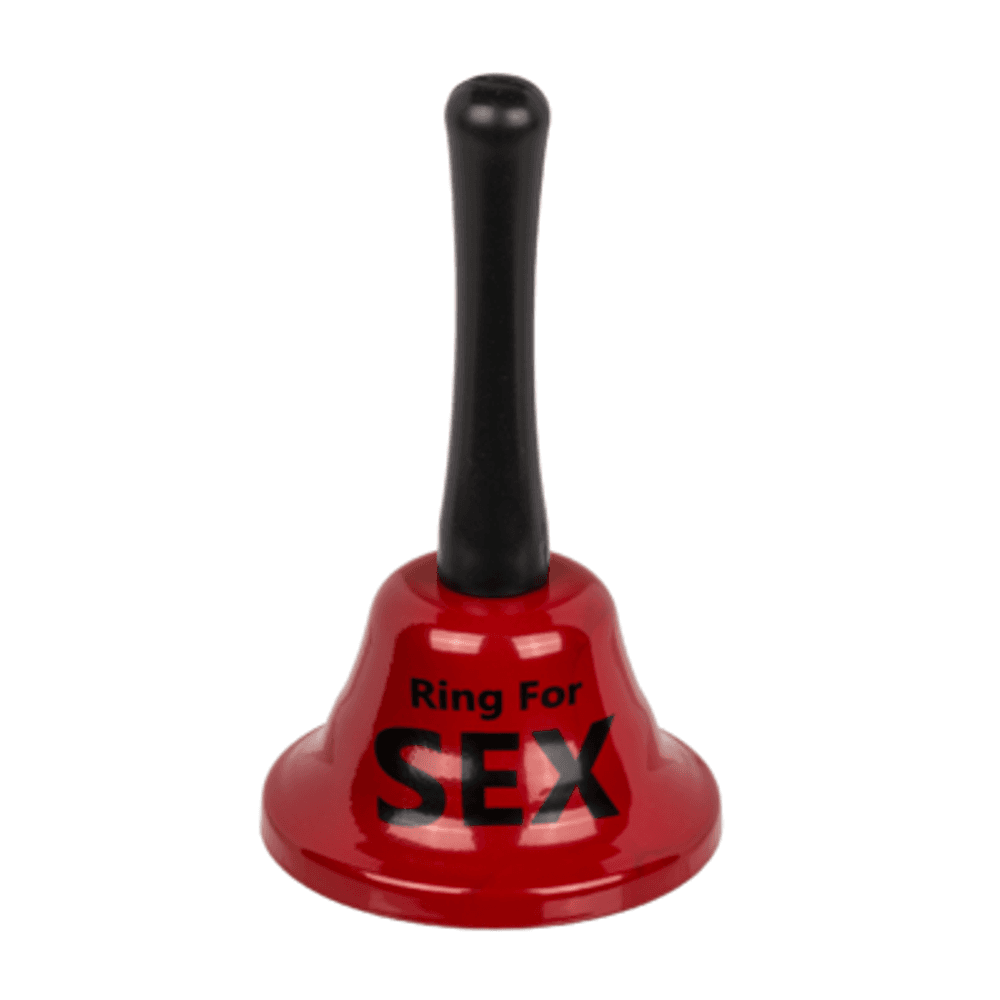 CAMPANELLO ROSSO DA TAVOLO CON SCRITTA RING FOR SEX CM 13 X 7 CIRCA GADGET PER ADULTI ADDIO AL CELIBATO in Giochi alcolici Kondorama - Martinsicuro, commercioVirtuoso.it