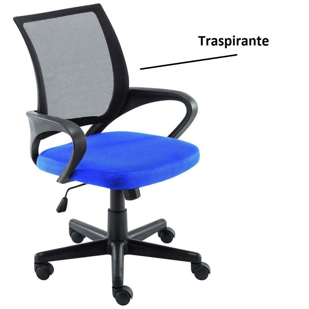 Sedia Poltrona da Ufficio, Casa, Direzionale Girevole Traspirante Regolabile in Sedie da scrivania Danyx - Casoria, commercioVirtuoso.it