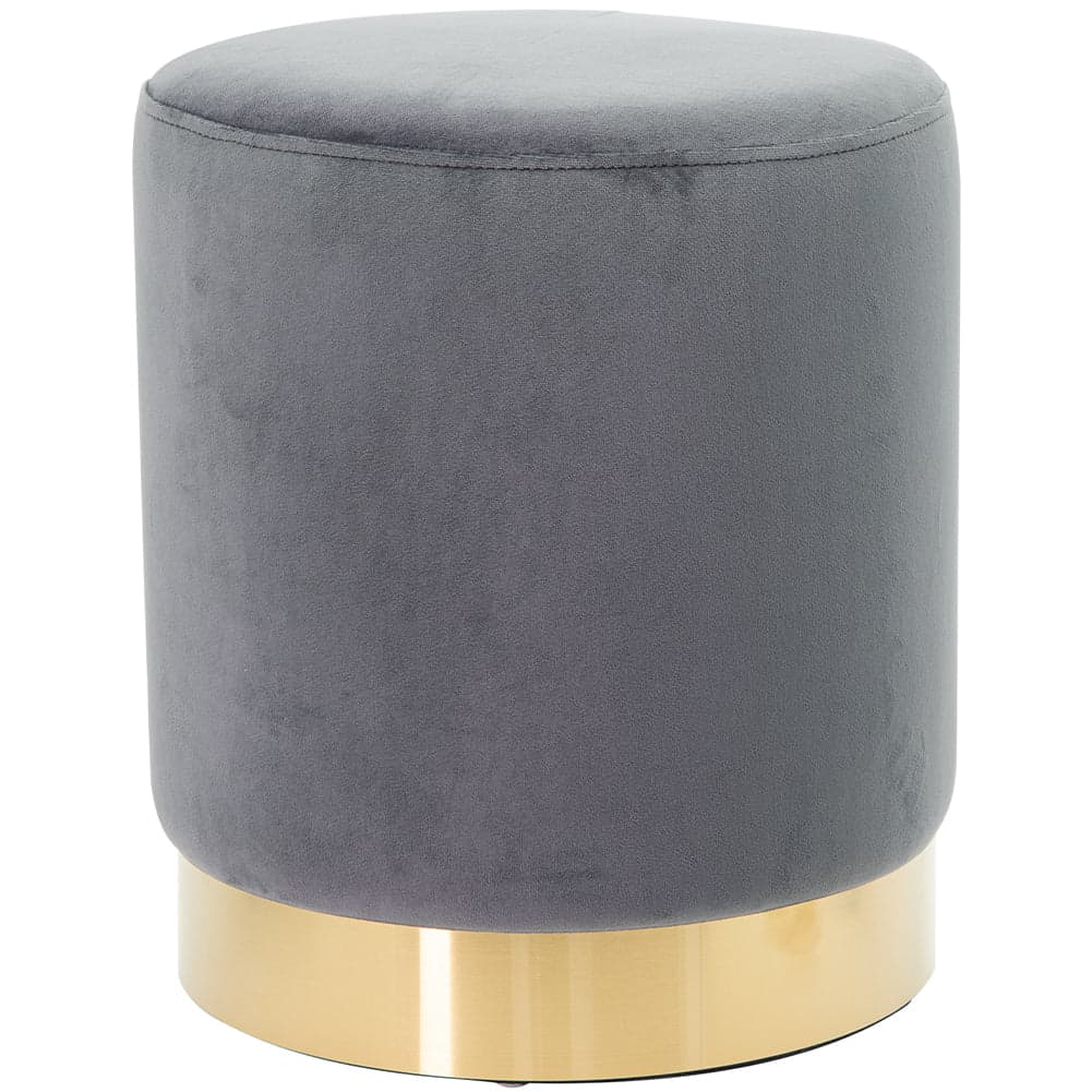 Pouf Poggiapiedi Velluto, Struttura Legno Base dorata 31x31x38cm Grigio in  Danyx - Casoria, commercioVirtuoso.it