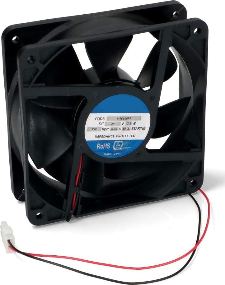 VENTILATORE ASSIALE 120X120X25mm 19W 220 V VENTOLA FRIGO PC QUADRATA