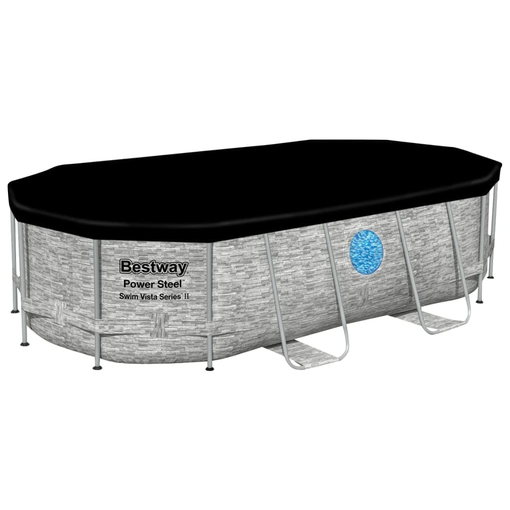 Piscina Power Steel 427x250x100 cm con Scala e Pompa Effetto Rattan Bestway in Piscine fuoriterra Esplodia - Napoli, commercioVirtuoso.it