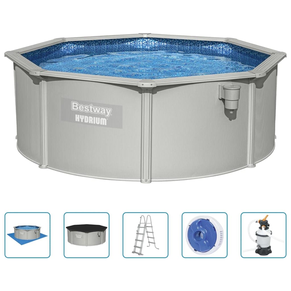 Piscina Fuoriterra Rotonda Hydrium 360x120 cm con Pompa e Scala Bestway in Piscine fuoriterra Esplodia - Napoli, commercioVirtuoso.it