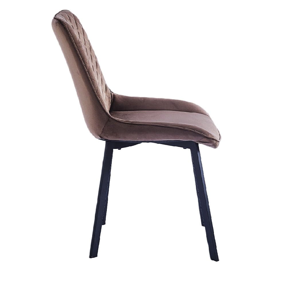 Sedia in Velluto Kit 4pz, Sala da Pranzo, Ristorante, Velluto Trapuntato, Ergonomica in Sedie Danyx - Casoria, commercioVirtuoso.it
