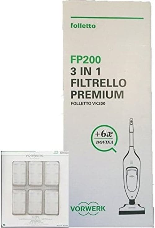 FOLLETTO VK FP200 VK220 6 SACCHETTI + 6 PROFUMI ASPIRAPOLVERE VORWERK ORIGINALI in prodotto EuroStore07 - Alatri, commercioVirtuoso.it